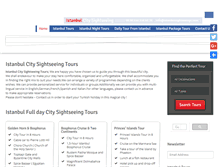 Tablet Screenshot of istanbulsightseeings.com